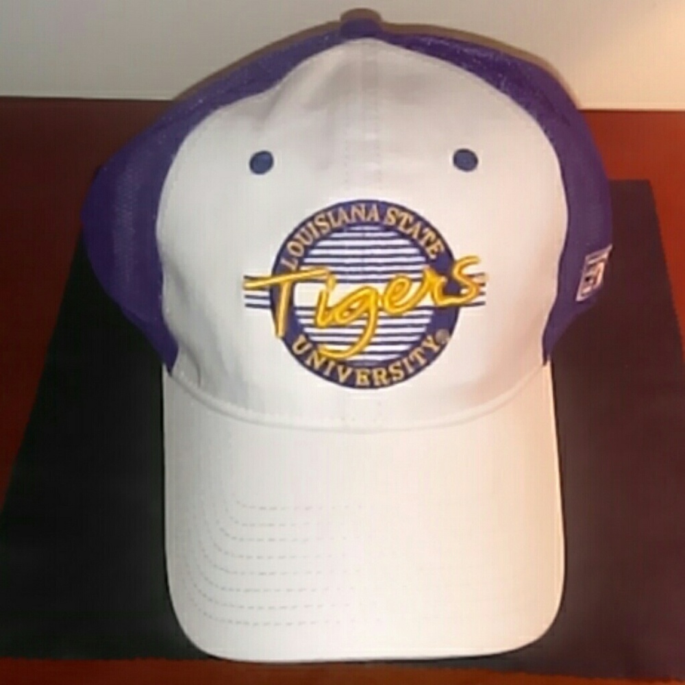 LSU Tigers trucker style men's hat flex fitted